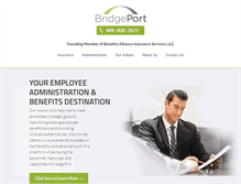 Tablet Screenshot of bridgeportbenefits.com